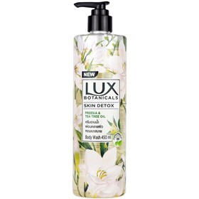 شامپو بدن گل فریزیا و درخت چای لوکس Lux Skin Detox حجم 450 میلی لیتر