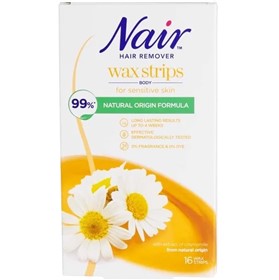نوار موبر بدن پوست حساس نیر Nair Wax Strips تعداد 16 عدد