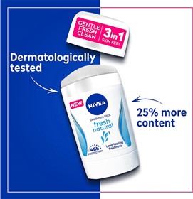 استیک دئودورانت نیوا فرش نچرال Nivea Fresh Natural حجم 50 میلی لیتر