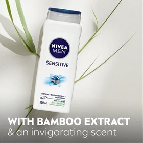 ژل دوش پوست حساس آقایان نیوا Nivea Men Sensitive حجم 250 میلی لیتر