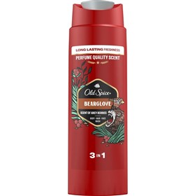 شامپو بدن اولد اسپایس بیرگلاو Old Spice Bearglove 3in1 حجم 400 میلی لیتر
