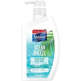 شامپو بدن شاداب کننده سواو Suave Ocean Breeze حجم 1 لیتر