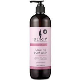 شامپو بدن پوست های حساس ساکین Sukin Sensitive Soap Free حجم 500 میلی لیتر