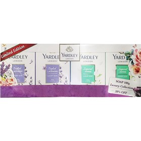 بسته چهار عددی صابون گل یاس و لاوندر انگلیسی یاردلی Yardley English Lavender وزن 400 گرم