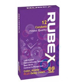 کاندوم روبکس مدل plus delay cream بسته 12 عددی