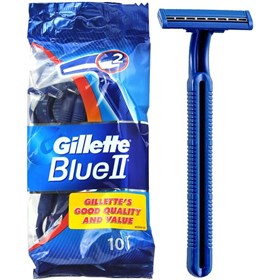 خودتراش ژیلت مدل Gillette Blue 2 plus بسته 10 عددی
