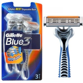 خودتراش ژیلت مدل Gillette Blue 3 بسته 3 عددی