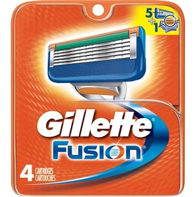 تیغ اصلاح یدک ژیلت مدل فیوژن Gillette Fusion بسته 4 عددی