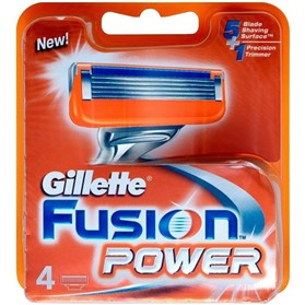 تیغ اصلاح یدک ژیلت فیوژن پاور Gillette Fusion Power بسته 4 عددی