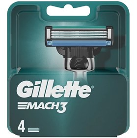 تیغ اصلاح یدک ژیلت مک تری Gillette Mach 3 بسته 4 عددی