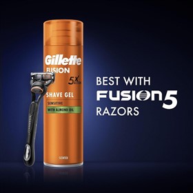 ژل اصلاح پوست حساس ژیلت فیوژن Gillette Fusion Sensitive حجم 200 میلی لیتر