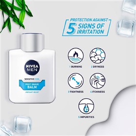 افتر شیو بالم پوست های حساس نیوا سنسیتیو کول Nivea Sensitive Cool حجم 100 میلی لیتر