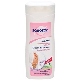 روغن حمام کرمی شستشوی بدن زنان باردار سانوسان سری Sanosan Mama Cream Oil حجم 250 میلی لیتر 