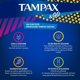 تامپون تامپکس Tampax and Go Regular تعداد 18 عدد