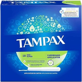 تامپون تامپکس سوپر Tampax Super Absorbency بسته 18 عددی