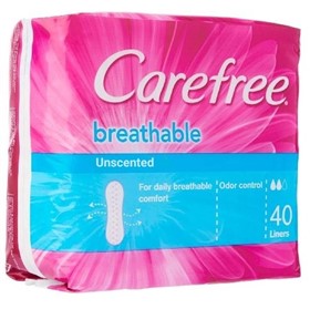 پد بهداشتی روزانه کرفری Carefree Breathable Unscented تعداد 40 عدد