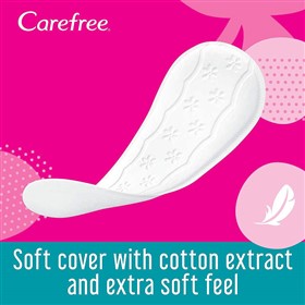 پد بهداشتی روزانه کرفری Carefree Cotton Feel Unscented تعداد 20 عدد