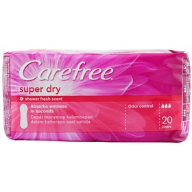 پد بهداشتی روزانه کرفری Carefree Super Dry Fresh Scent Shower تعداد 20 عدد