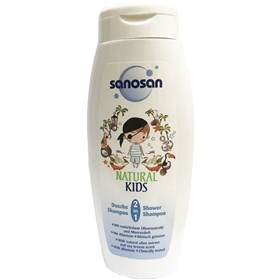 شامپو مو و بدن کودک سانوسان Sanosan Natural Kids 2in1 حجم 250 میلی لیتر