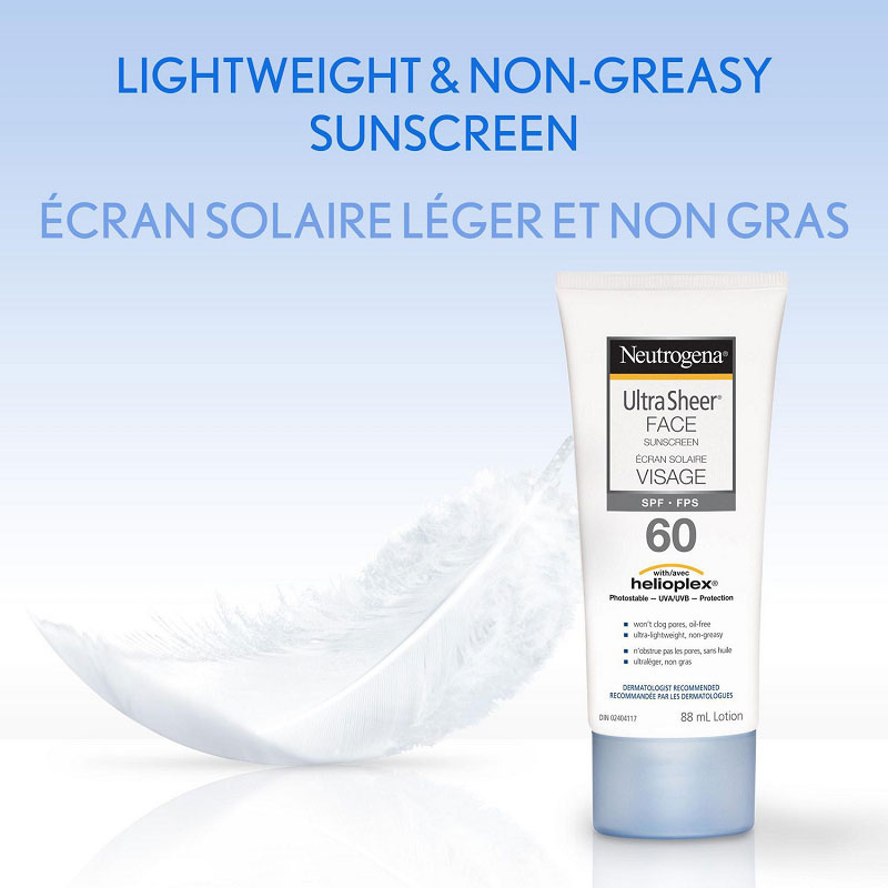 neutrogena ultra sheer face sunscreen