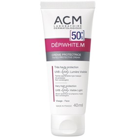 کرم ضد لک و ضدآفتاب بی رنگ ای سی ام ACM Depiwhite M حجم 40 میلی لیتر