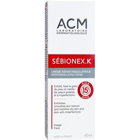 کرم لایه بردار پوست چرب ای سی ام سبیونکس ACM Sebionex K حجم 40 میلی لیتر