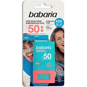 استیک ضدآفتاب باباریا رنگ آبی Babaria SPF50 Solar Azul وزن 20 گرم