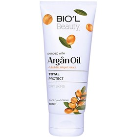 کرم دست و صورت بیول حاوی روغن آرگان Biol Argan Oil حجم 60 میلی لیتر