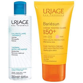 ست ضدآفتاب رنگ روشن و میسلار واتر اوریاژ Uriage Bariesun Hydrate Micellar