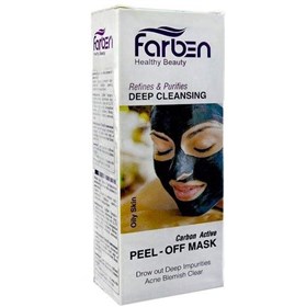 ماسک ذغال فاربن مدل Farben Peel-Off حجم 75 میلی لیتر