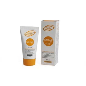 کرم ضد آفتاب رنگی سوئیش میکاپ مدل بژ  روشن SPF 55 حجم 50 میلی لیتر