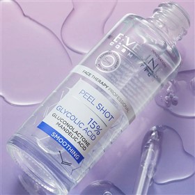 سرم لایه بردار و صاف کننده گلیکولیک اسید اولاین Eveline Glycolic 15 حجم 30 میلی لیتر