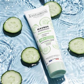 ماسک طراوت بخش صورت اولودرم حاوی خیار Evoluderm Cucumber حجم 150 میلی لیتر