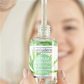 سرم آبرسان صورت اولودرم Evoluderm Moisturizing حجم 30 میلی لیتر