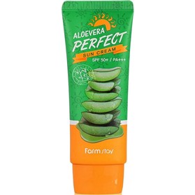 کرم ضدآفتاب و تسکین دهنده آلوئه ورای فارم استی Farm Stay Aloe Vera وزن 70 گرم