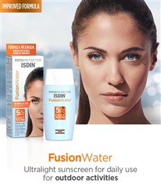 ضدآفتاب بی رنگ ایزدین فیوژن واتر Isdin Fusion Water Magic SPF50 حجم 50 میلی لیتر