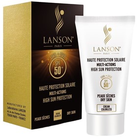 کرم ضدآفتاب بی رنگ لانسون SPF 50 مخصوص پوست های خشک LANSON Multi Action