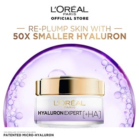 کرم آبرسان و ضدچروک شب لورال هیالورون اکسپرت LOreal Hyaluron حجم 50 میلی لیتر