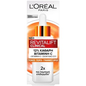 سرم روشن کننده و ضد پیری ویتامین سی لورال رویتالیفت LOreal Vitamin C 12 حجم 30 میلی لیتر