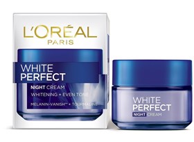 کرم روشن کننده شب لورال مدل LOreal White Perfect Night Cream حجم 50 میلی لیتر