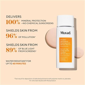 ضدآفتاب مینرال و محافظت شهری دکتر مورد Murad City Skin SPF 50 حجم 50 میلی لیتر