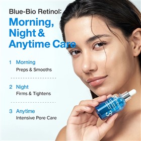 سرم کوچک کننده منافذ پوست نامبوزین بلو رتینول Numbuzin Blue Bio Retinol حجم 30 میلی لیتر