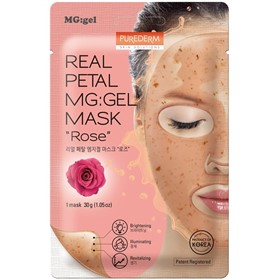 ماسک روشن کننده و احیا کننده صورت گل رز پیوردرم Purederm Real Petal Rose