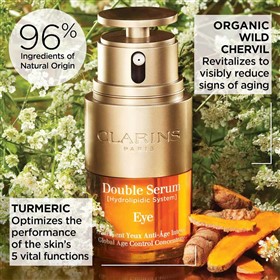 سرم سفت کننده و ضد پیری دور چشم کلارنس Clarins Double Serum Eye حجم 20 میلی لیتر