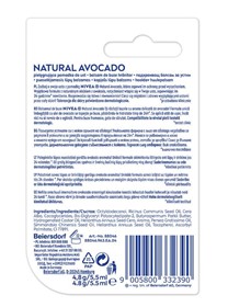 بالم مرطوب کننده لب نیوا آووکادو Nivea Natural Avocado حجم 5.5 میلی لیتر