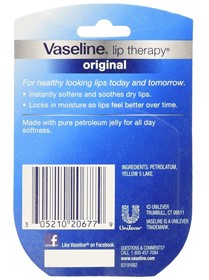 بالم مرطوب کننده لب وازلین اورجینال Vaseline Original وزن 7 گرم