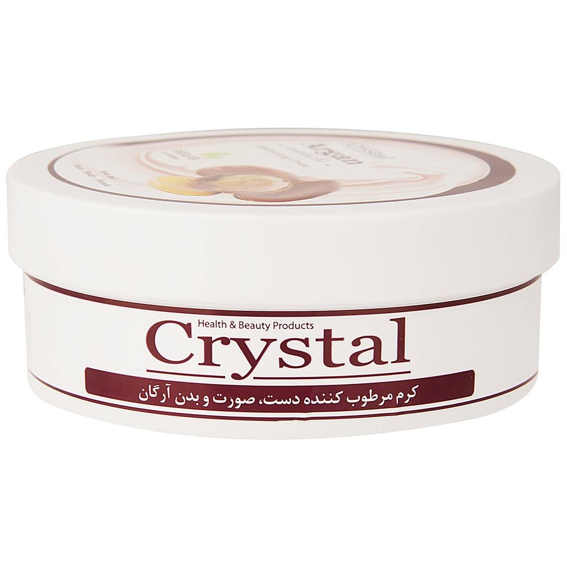 کرم مرطوب کننده دست و صورت کریستال مدل Argan حجم 200 میلی لیتر