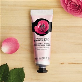 کرم دست گل رز بریتانیایی بادی شاپ Body Shop British Rose حجم 30 میلی لیتر