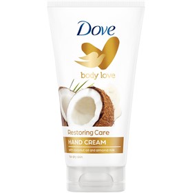 کرم دست روغن نارگیل و شیر بادام داو Dove Restoring Care حجم 75 میلی لیتر