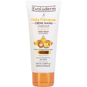 کرم آبرسان دست روغن های مغذی اولودرم Evoluderm Huile Precieuse حجم 100 میلی لیتر